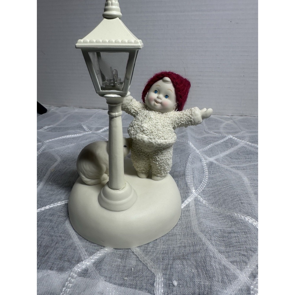 Department 56 Snowbabies - This Little Light of Mine - Lit Figurine with cat